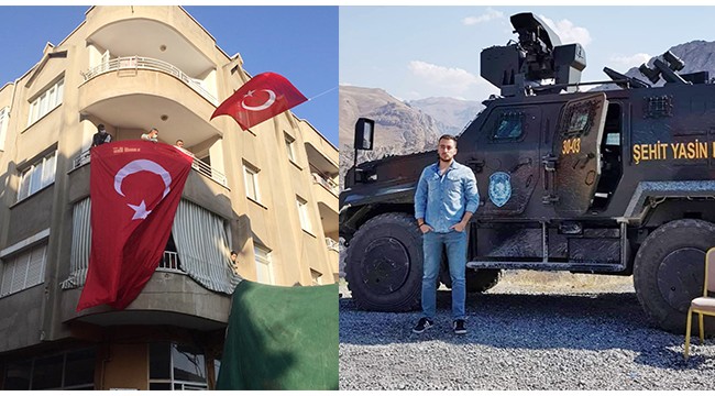 Van'da düşen keşif uçağında şehit olan polisin Alaşehir'deki ailesine acı haber verildi