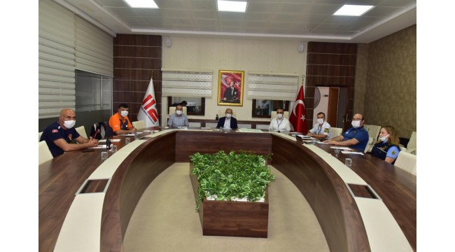 Ahmetli yangınına ilişkin durum değerlendirmesi yapıldı