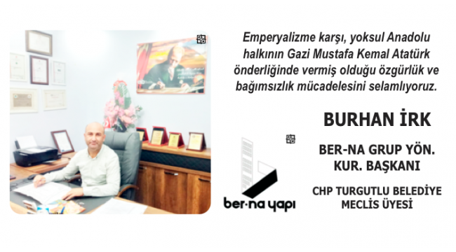 CHP Meclis Üyesi Burhan İrk'tan 30 Ağustos mesajı