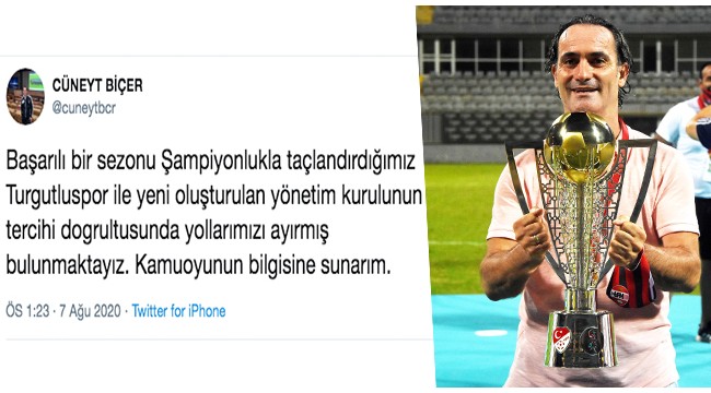 Turgutluspor 'şampiyon hoca' ile yollarını ayırdı