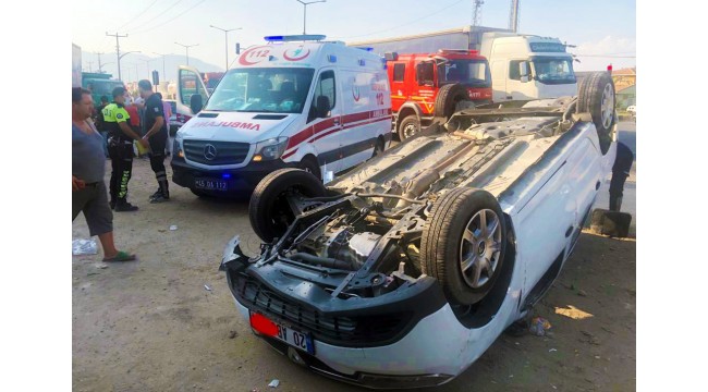 Otomobil takla attı: 1 yaralı