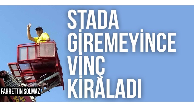 Stada giremeyince vinç kiraladı