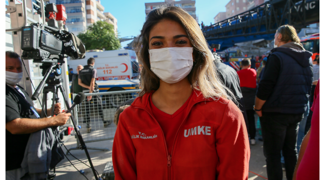 UMKE personeli Edanur, Türkiye'nin gönlüne taht kurdu