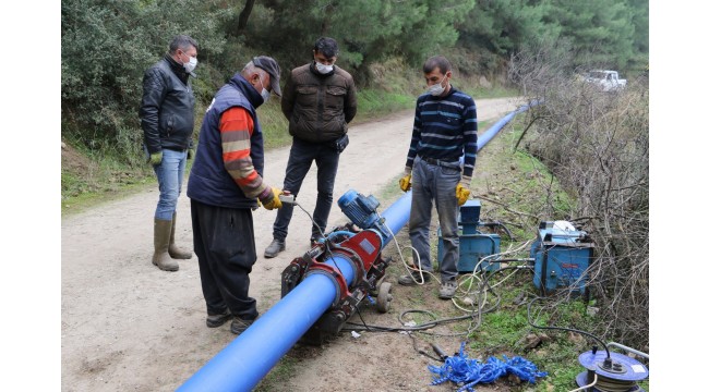 Gökkaya'ya 15 Kilometre İçme Suyu Hattı Döşeniyor