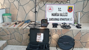 Kaçak kazı yapan 4 kişi yakalandı