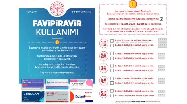 Sağlık Bakanlığının Kovid-19 tedavisinde doğru ilaç kullanımına yönelik broşürleri tüm illere gönderildi