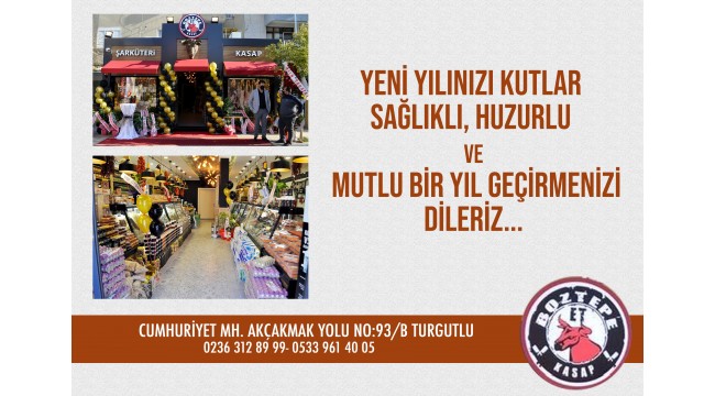 Boztepe Et, Kasap ve Şarküteri yeni yılınızı kutlar