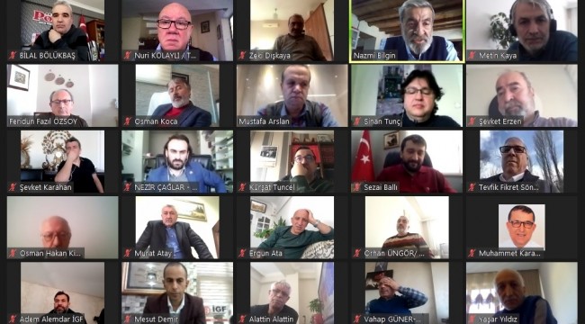 TGK 22. BAŞKANLAR KURULU VİDEO KONFERANSTA BULUŞTU