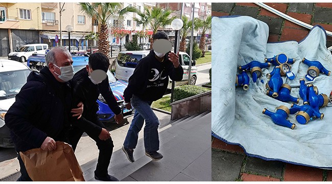 Turgutlu'da su sayacı çaldıkları iddiasıyla gözaltına alınan 2 şüpheli tutuklandı