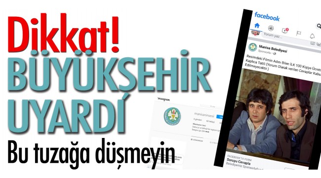 Büyükşehir Uyardı