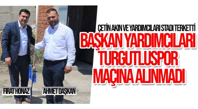 Yardımcıları içeri alınmadı, Başkan Akın stadı terk etti!