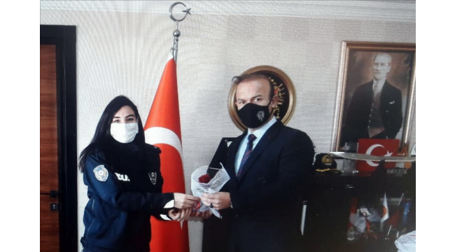 Emniyet Müdürü Tutak kadın personelini unutmadı