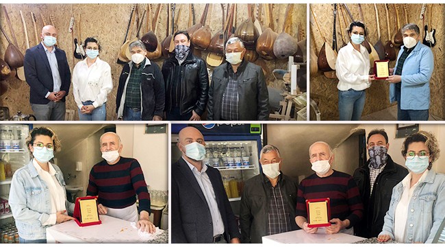 Bağlama ustası Kulalı ve börekçi Sadık Usta’ya ‘Rotary Meslek Ödülü’