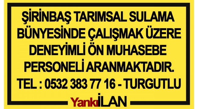 Deneyimli ön muhasebe personeli aranıyor