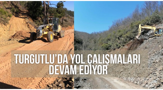 Turgutlu'da Yol Çalışmaları Devam Ediyor