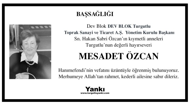 Başsağlığı Mesajı