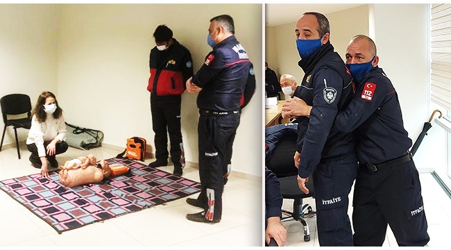 İtfaiye personellerine ilkyardım eğitimi