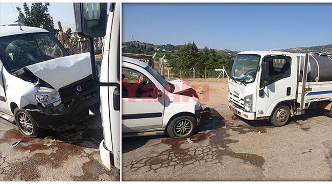 Çatalköprü’de kamyonet ile hafif ticari araç çarpıştı: 4 yaralı