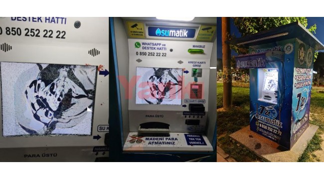 Sumatik cihazını tahrip ettiler
