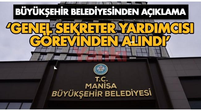 Manisa Büyükşehir Belediyesinden Açıklama
