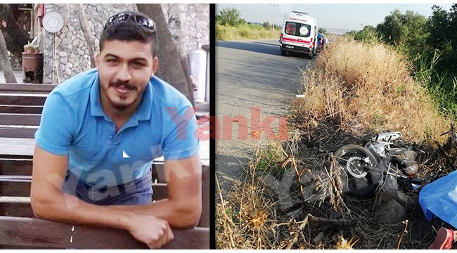 Motosikletiyle yol kenarına savrulan genç yaşamını yitirdi
