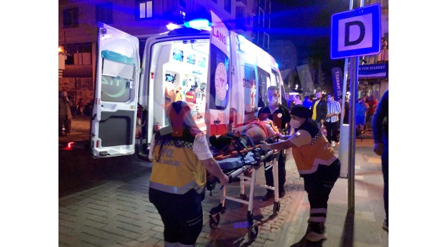 Otomobil ile çarpışan elektrikli bisiklet sürücüsü yaralandı