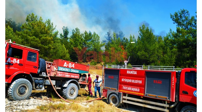 İki ilçede çıkan orman yangınları kontrol altına alındı