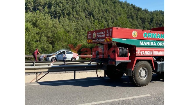 Manisa'da orman yangın ekiplerinden ev ve araç yangınlarına ilk müdahale