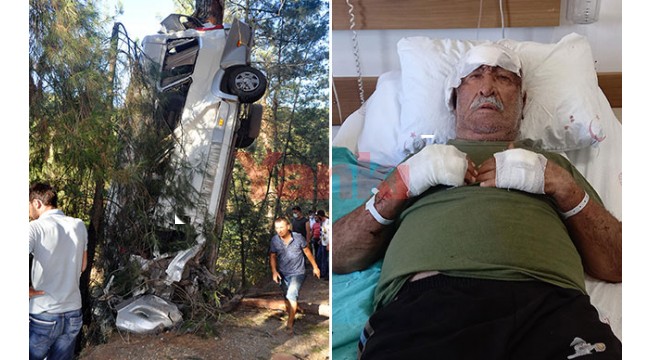8 kişinin öldüğü kazada minibüs toprak alana inip savrulmuş