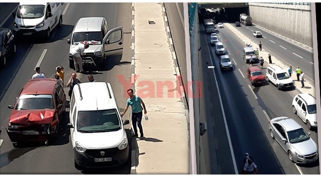 Battı çıktıda 3 araç kazaya karıştı!