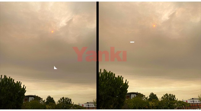 Bölgedeki yangınların dumanı Turgutlu'da da görüldü
