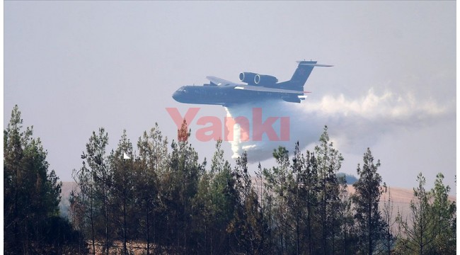 Kahramanmaraş'ta yangın söndürme uçağı düştü