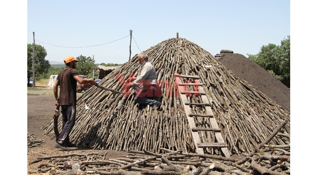 Mangal kömürü için bir ömrü çadırlarda geçiriyorlar