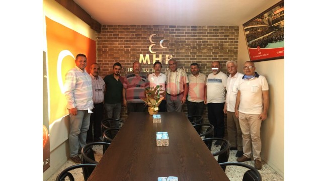 Muhtarlardan MHP'nin yeni yönetimine hayırlı olsun ziyareti