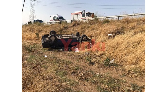 Şarampole devrilen otomobildeki çifti ölüm ayırdı