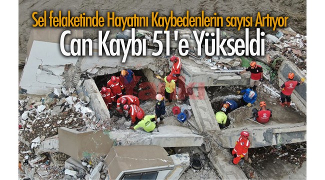 Sel felaketinde can kaybı 51'e yükseldi
