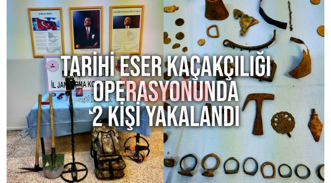 Tarihi eser kaçakçılığı operasyonunda 2 kişi yakalandı