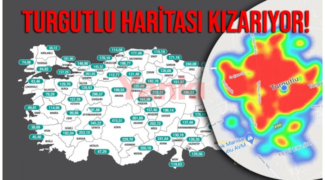 Turgutlu haritası kızarıyor!