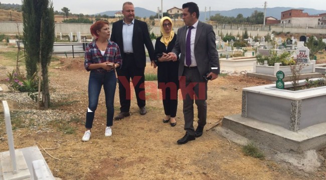 Büyükşehir Ahmetli mezarlığında incelemelerde bulundu