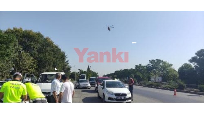 Helikopterli trafik denetiminde 39 araç ve sürücüsüne ceza!