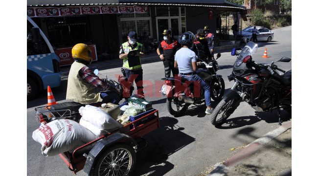 Turgutlu'da jandarmadan motosikletlilere özel denetim