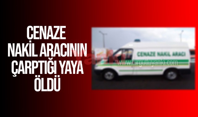 Cenaze nakil aracının çarptığı yaya öldü