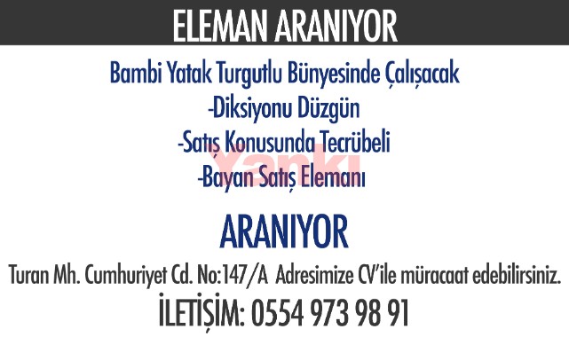 Eleman Aranıyor