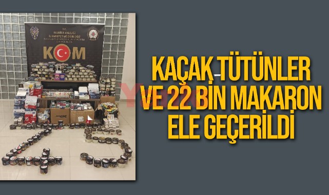 Manisa’da kaçak tütün ve sigara yakalandı