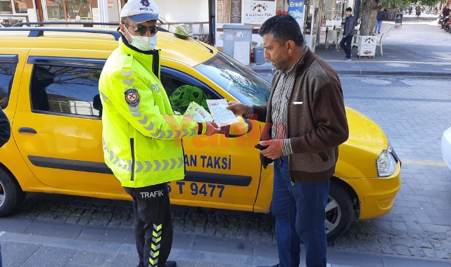 Öğrencilere ve taksicilere bilgilendirme yapıldı