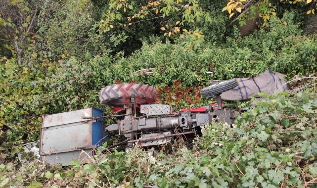 Traktör takla attı: 1 ölü, 1 yaralı