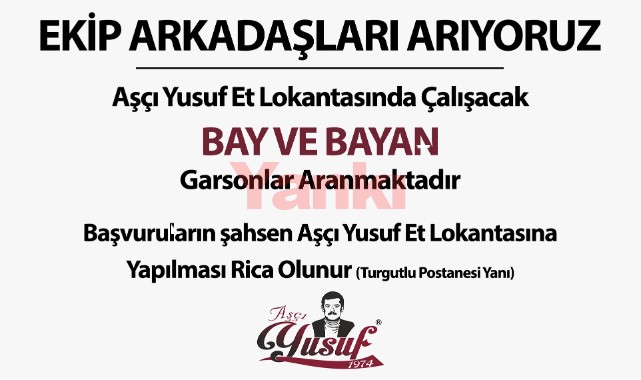 Ekip arkadaşları arıyoruz...