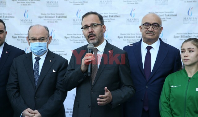 Gençlik ve Spor Bakanı Kasapoğlu, Manisa'da spor bilimleri fakültesini açtı