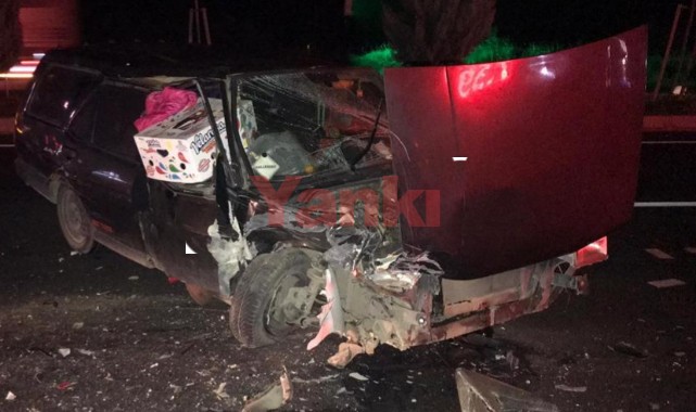 Otomobile arkadan çarptı: 1 yaralı