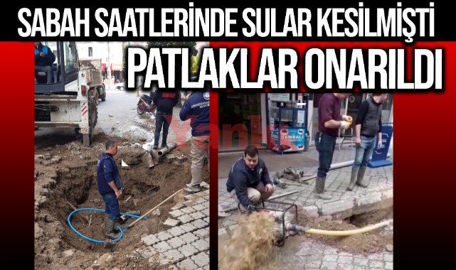 Sabah saatlerinde su kesintisi yaşanmıştı...